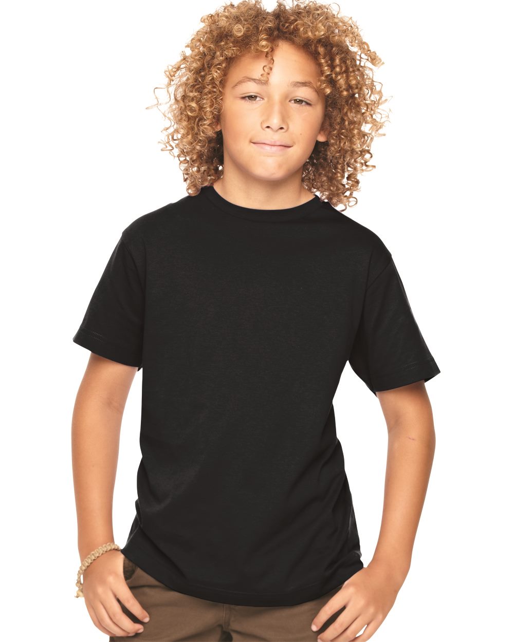 LAT Youth Fine Jersey T-shirt 6101 - Model Image