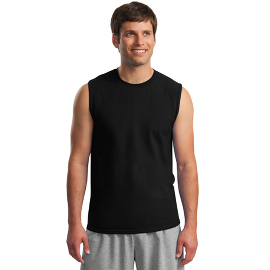 Gildan Ultra Cotton Sleeveless T-Shirt 2700 - Model Image