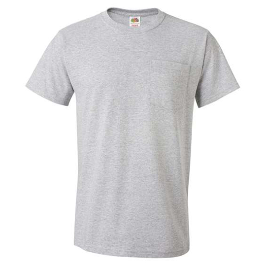 Fruit of the Loom HD Cotton T-Shirt with a Pocket 3930PR