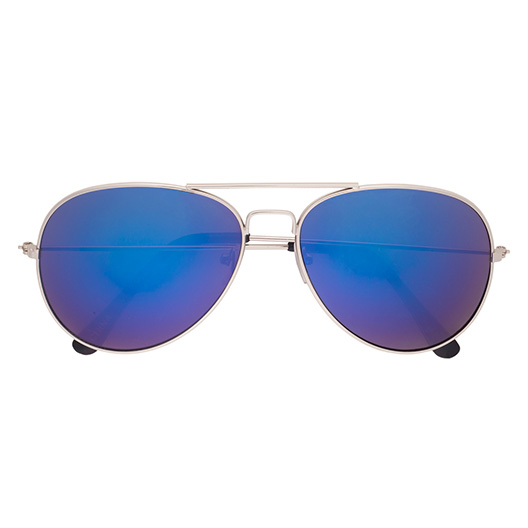 Color Mirrored Aviator Sunglasses 6245