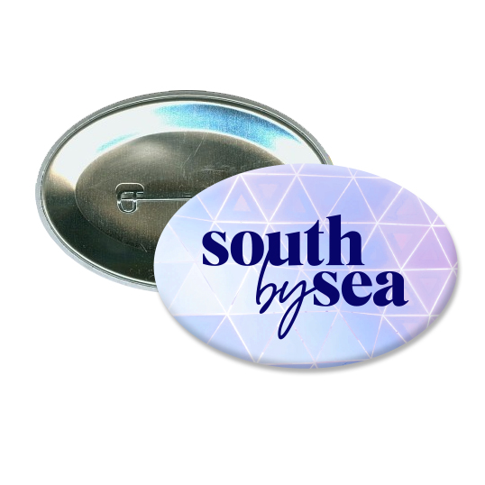 Oval Pin-Back Button